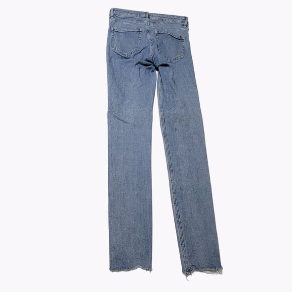 H&M Conscious Jeans Womens Size 2 Skinny Mid Rise Medium Wash Denim Pants - Picture 3 of 6